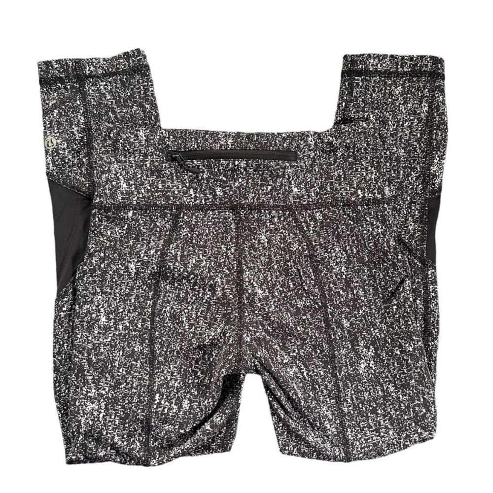 Lululemon Pace Rival Crop Leggings Power Luxtreme Suited Jacquard Running Size 2 - Picture 4 of 14